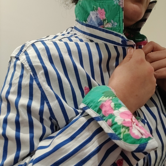 THOMAS COOK|| VINTAGE Striped SHIRT SIZE 16 - Picture 8 of 10